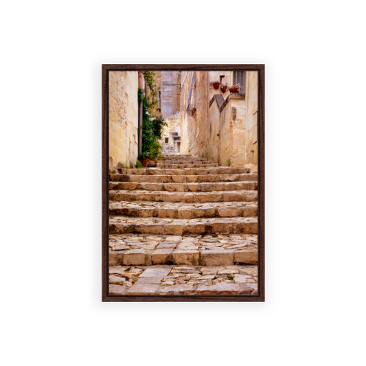 Ancient Stone Stairs Portrait (Canvas)